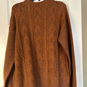 Democracy Warm Brown Knit Top